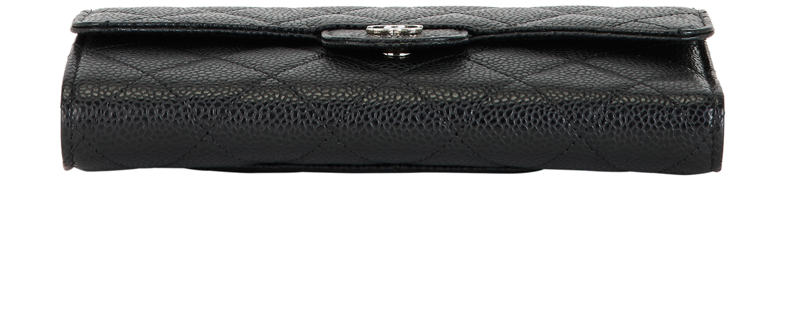 Chanel CC Long Wallet, &pound;550, Accessories, Black, Caviar Leather, Top view